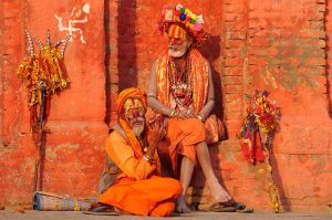 Hindu sadhus at Pashupatinath