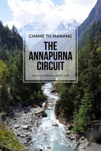 the annapurna circuit chame to manang