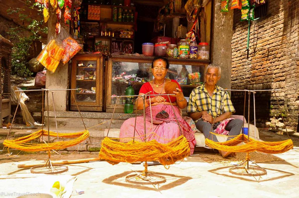 On the streets of Bhaktapur