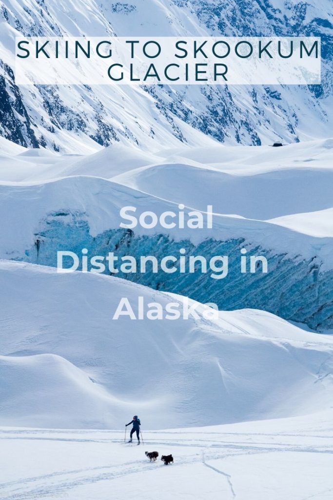 Skookum Glacier Skiing to Skookum Glacier - Social Distancing in Alaska