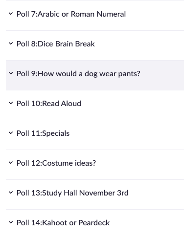 Teaching Distance Learning Zoom Polls