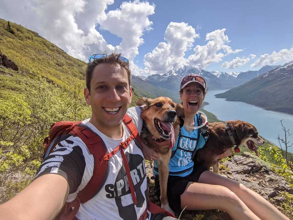 Mike Still, Elizabeth and their dogs
