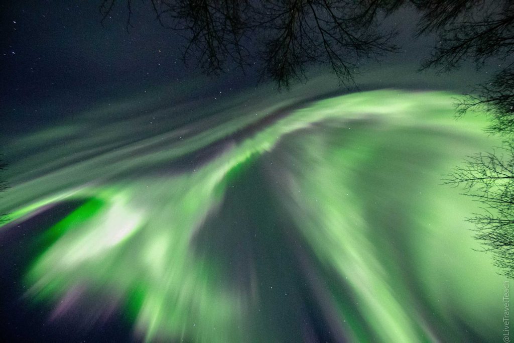Vibrant Northern Lights illuminating the night sky