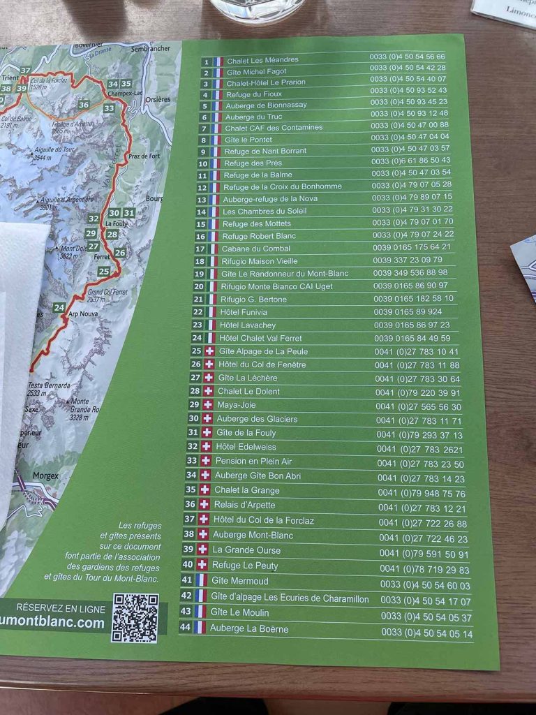 Tour du Mont Blanc Tour du Mont Blanc Refuges