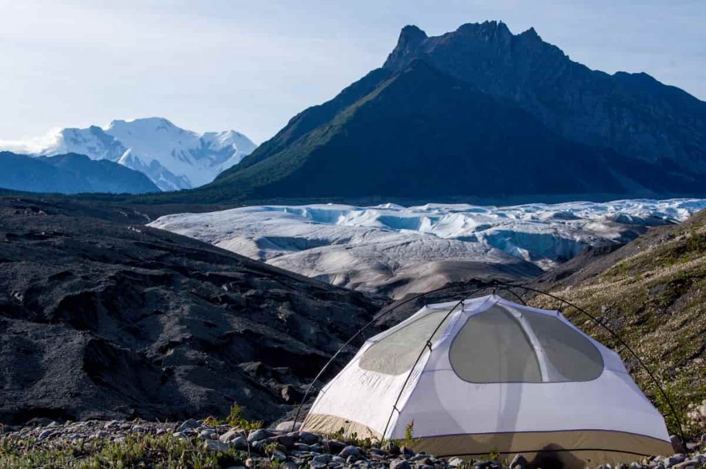 Alaska Tent Glacier and mountains