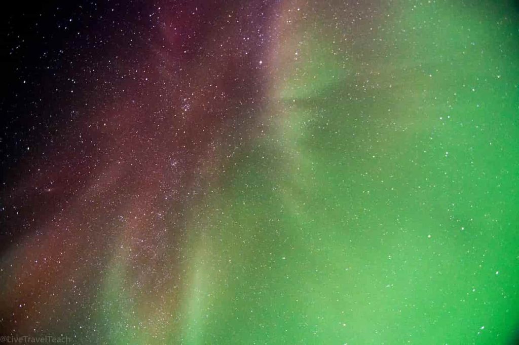 Alaska Green and Pink Aurora Borealis