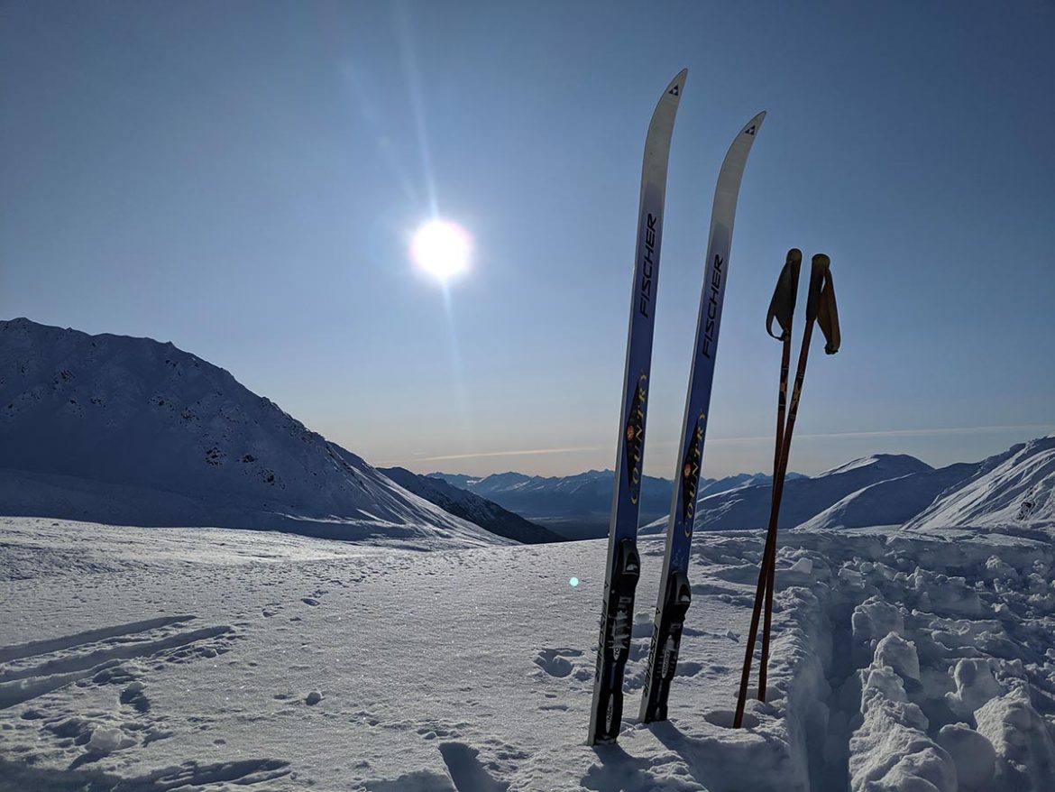 Learning how to Cross Country Ski in Alaska