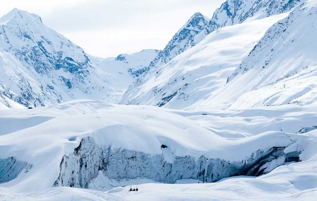 Skookum Glacier Portage Glacier located in Alaska