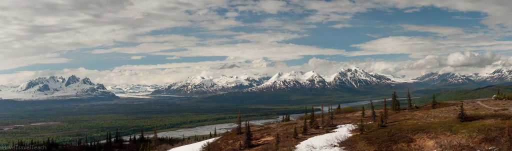 Alaska Range from Curry Ridge Trail in Denali State Par