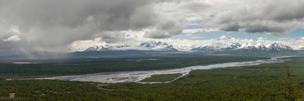 panorama of Denali State Park in Alaska