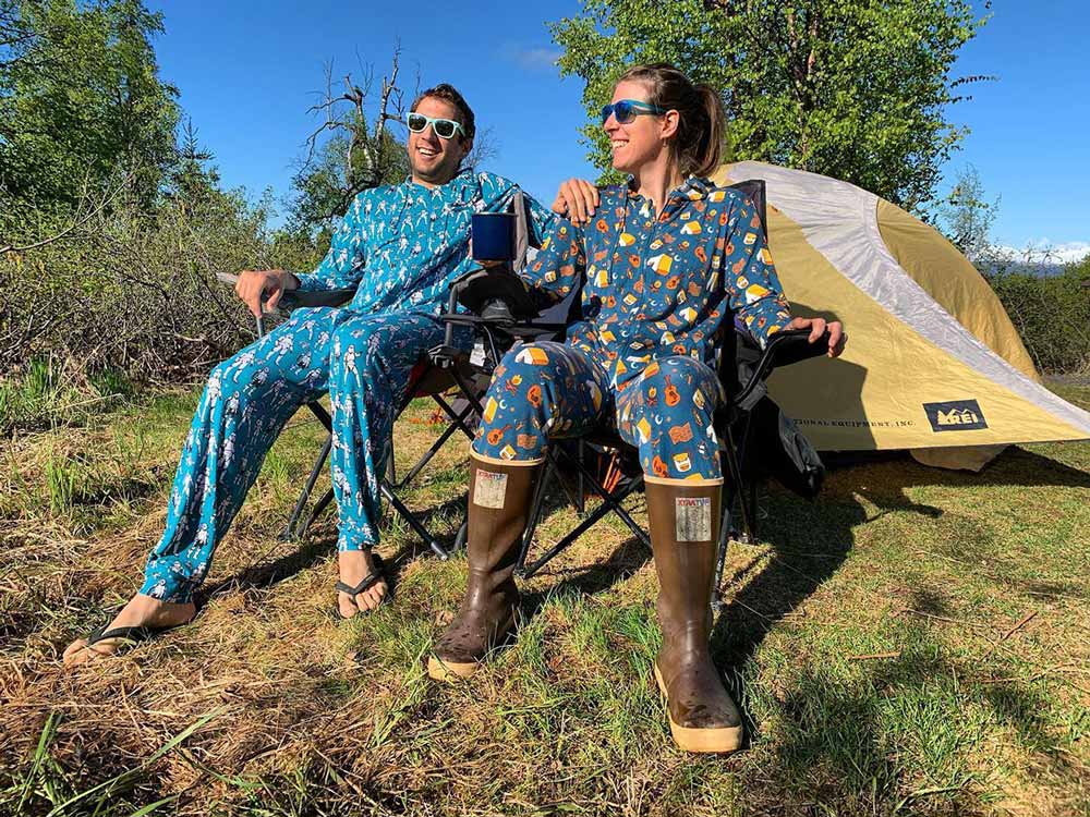 Mike & Elizabeth camping at Kesugi Ken
