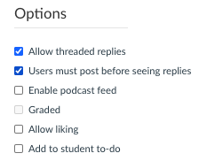 Teaching Distance Learning Canvas LMS discussion board