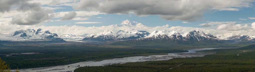 Alaska panoramic view of the Alaska Range