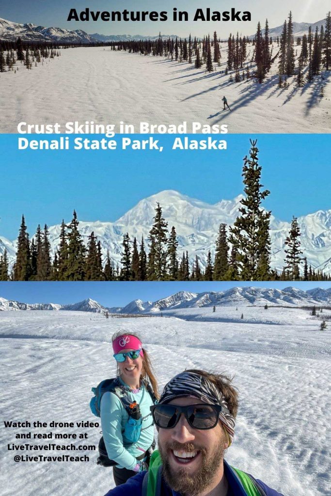 Crust Skiing Crust Skiing in Broad Pass Denali State Park, Alaska