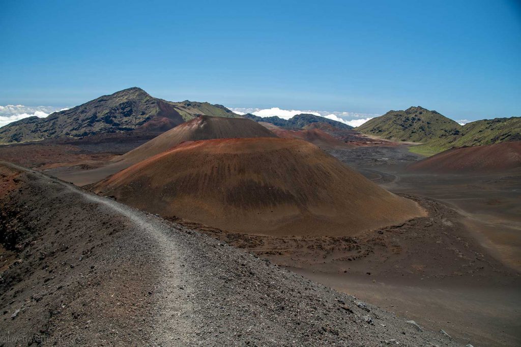 Hiking in Haleakala the Haleakalā National Park crater