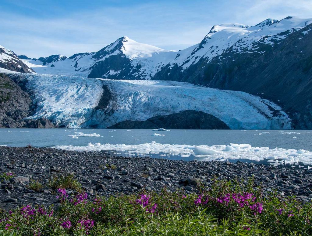 the Portage Glacier in Alaska