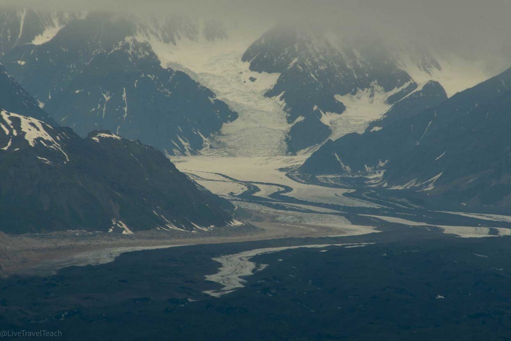 a large valley glacier