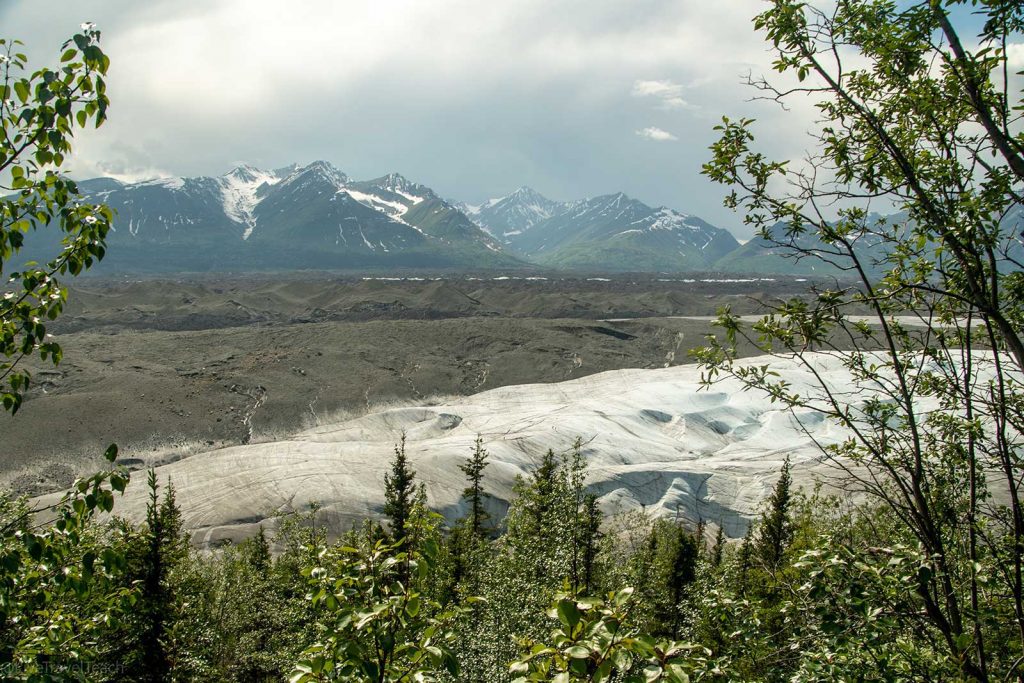 Erie Mine Trail a valley glacier in Wrangell-St. Elias National Park and Preserve