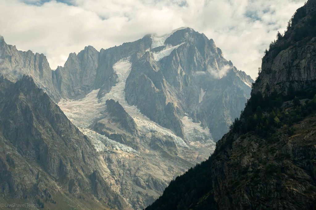 Tour du Mont Blanc a scenic view of the Mont Blanc massif in the Alps