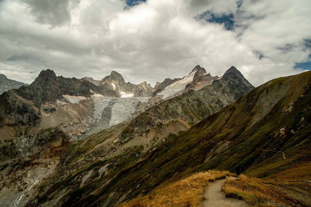Tour du Mont Blanc near the Col du Grand Ferret