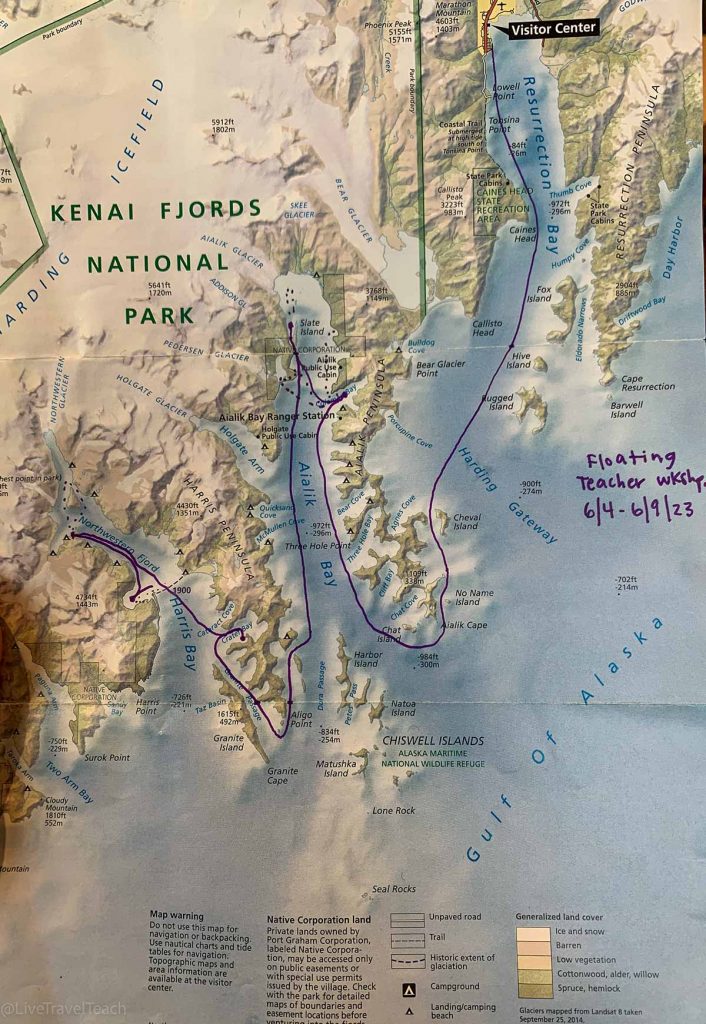 Kenai Fjords Kayak Kenai Fjords National Park Map